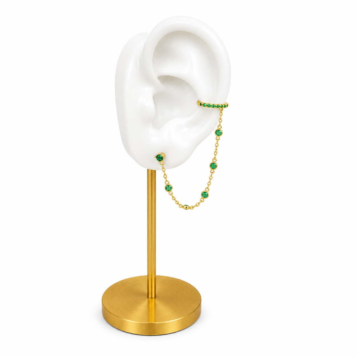 Vivian Emerald Ear Cuff