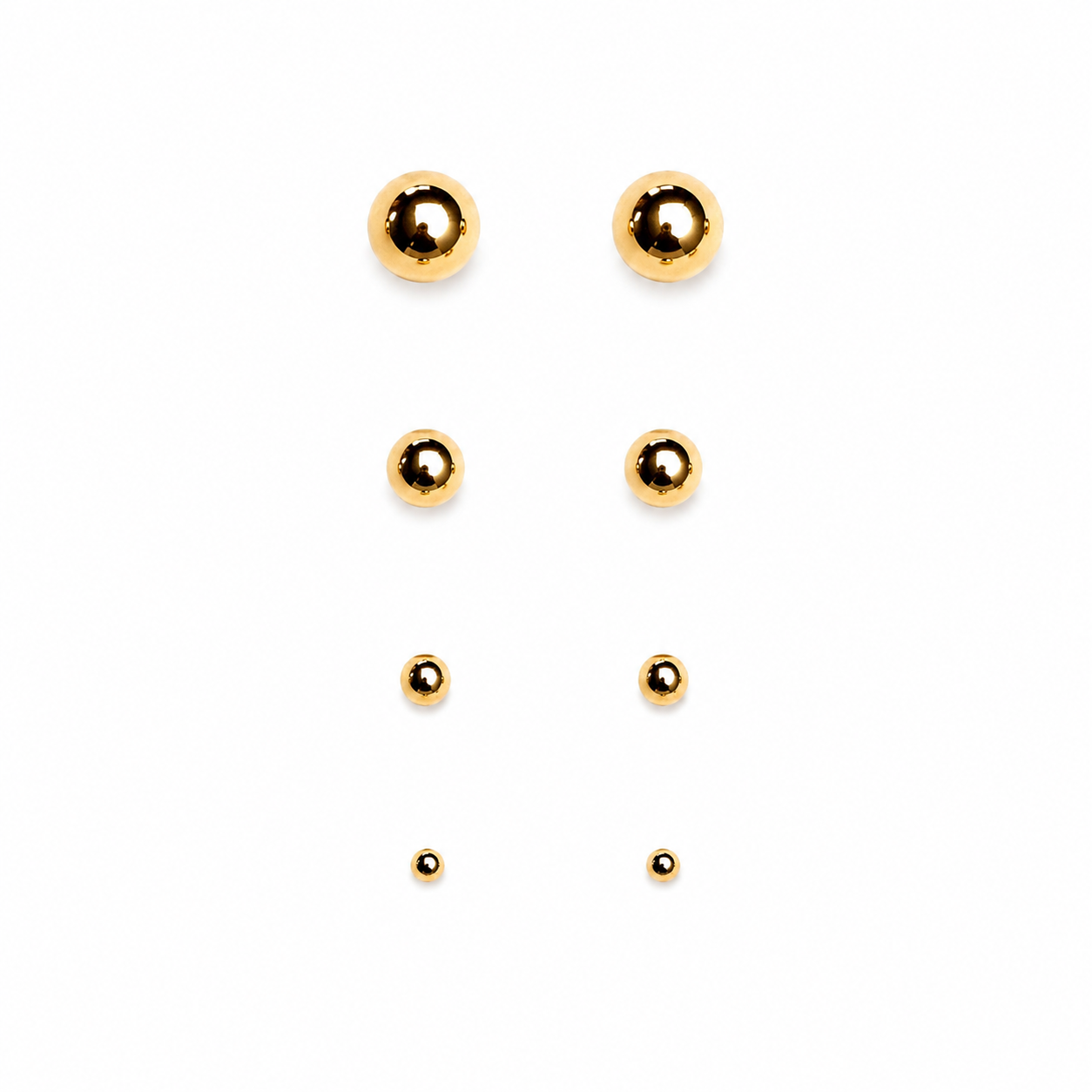 Classic Gold Ball Studs