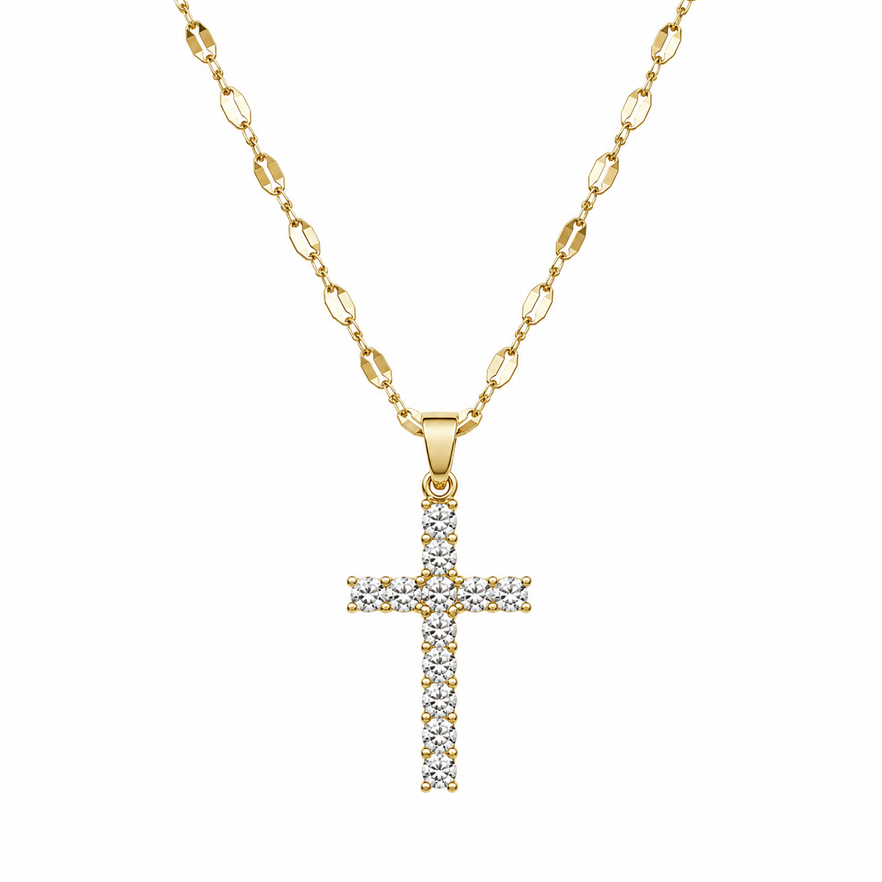 Radiant Cross Necklace