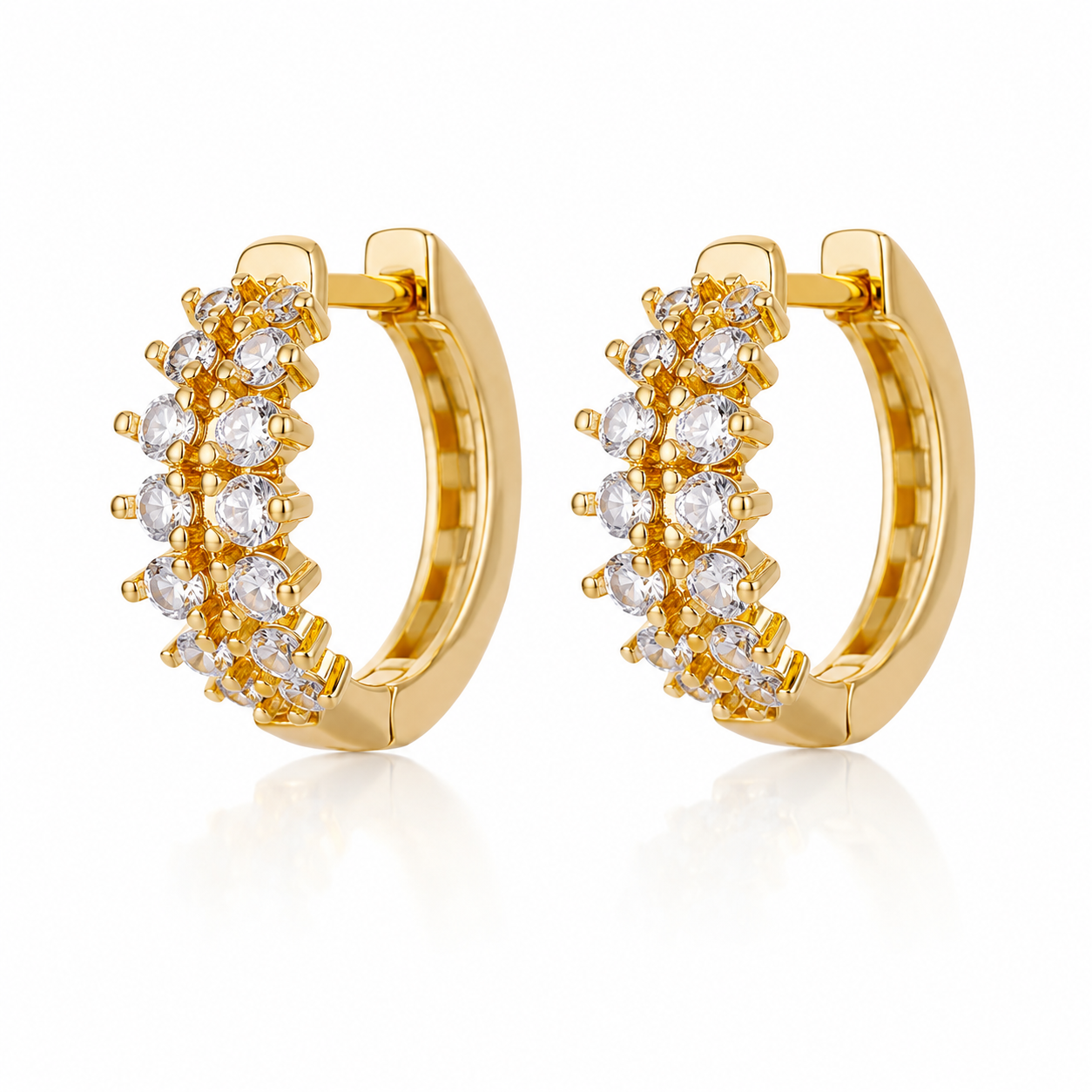 Golden Bloom Hoops