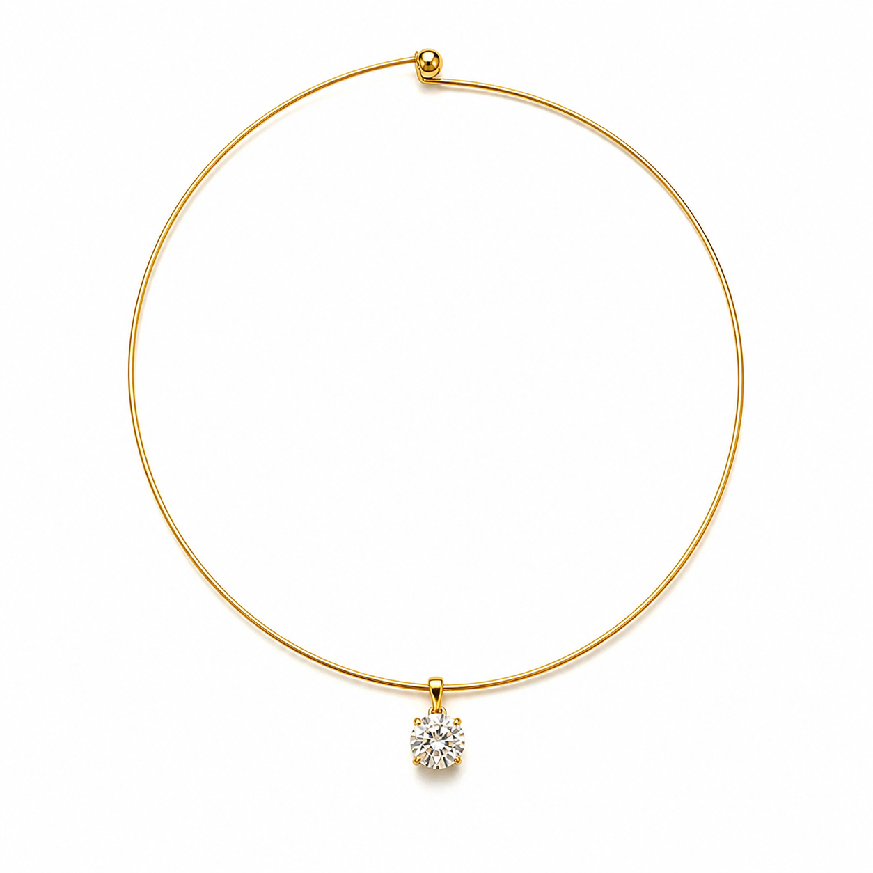 Solitaire Glow Choker