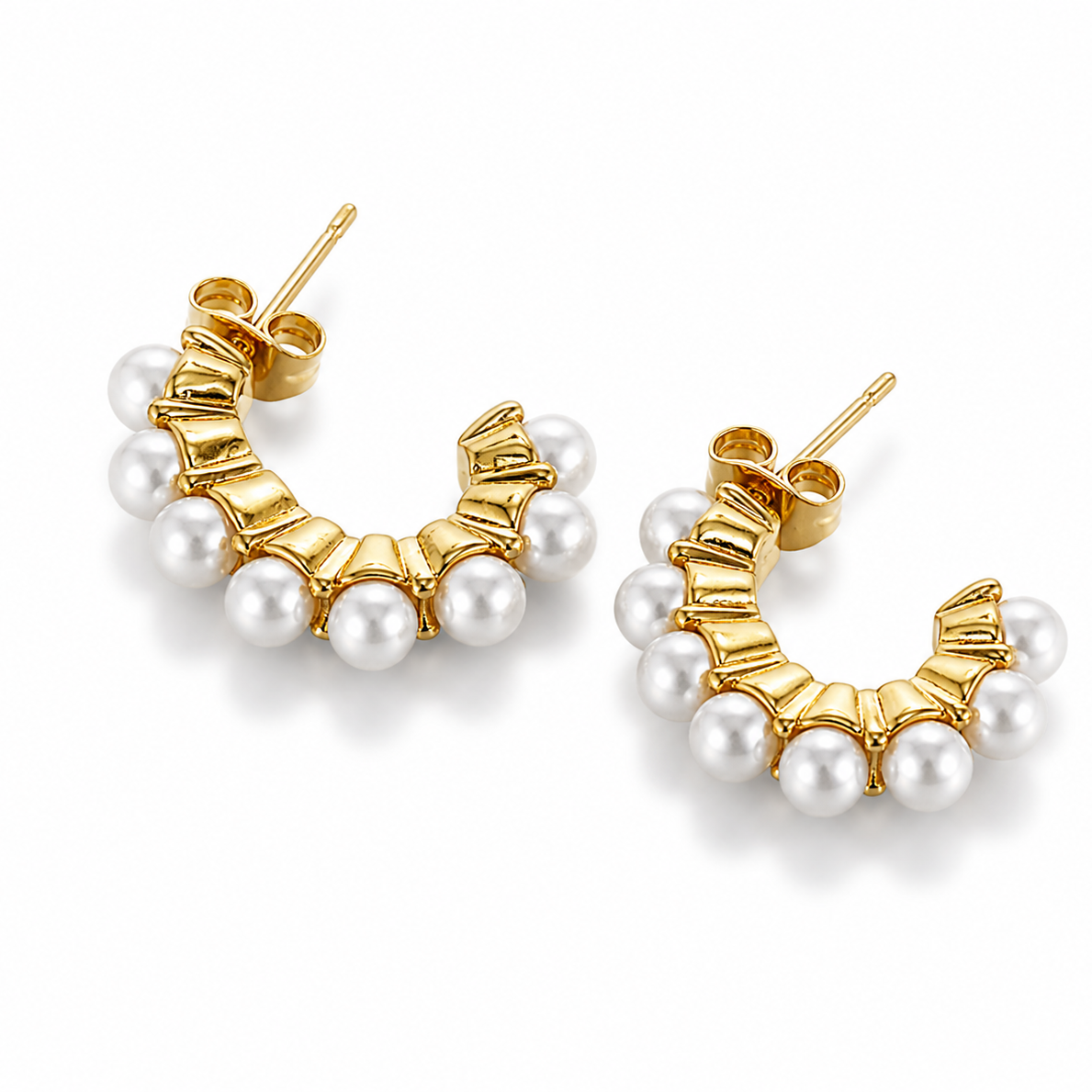 Celeste Pearl Hoops