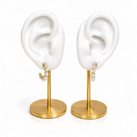 Celeste Pearl Hoops