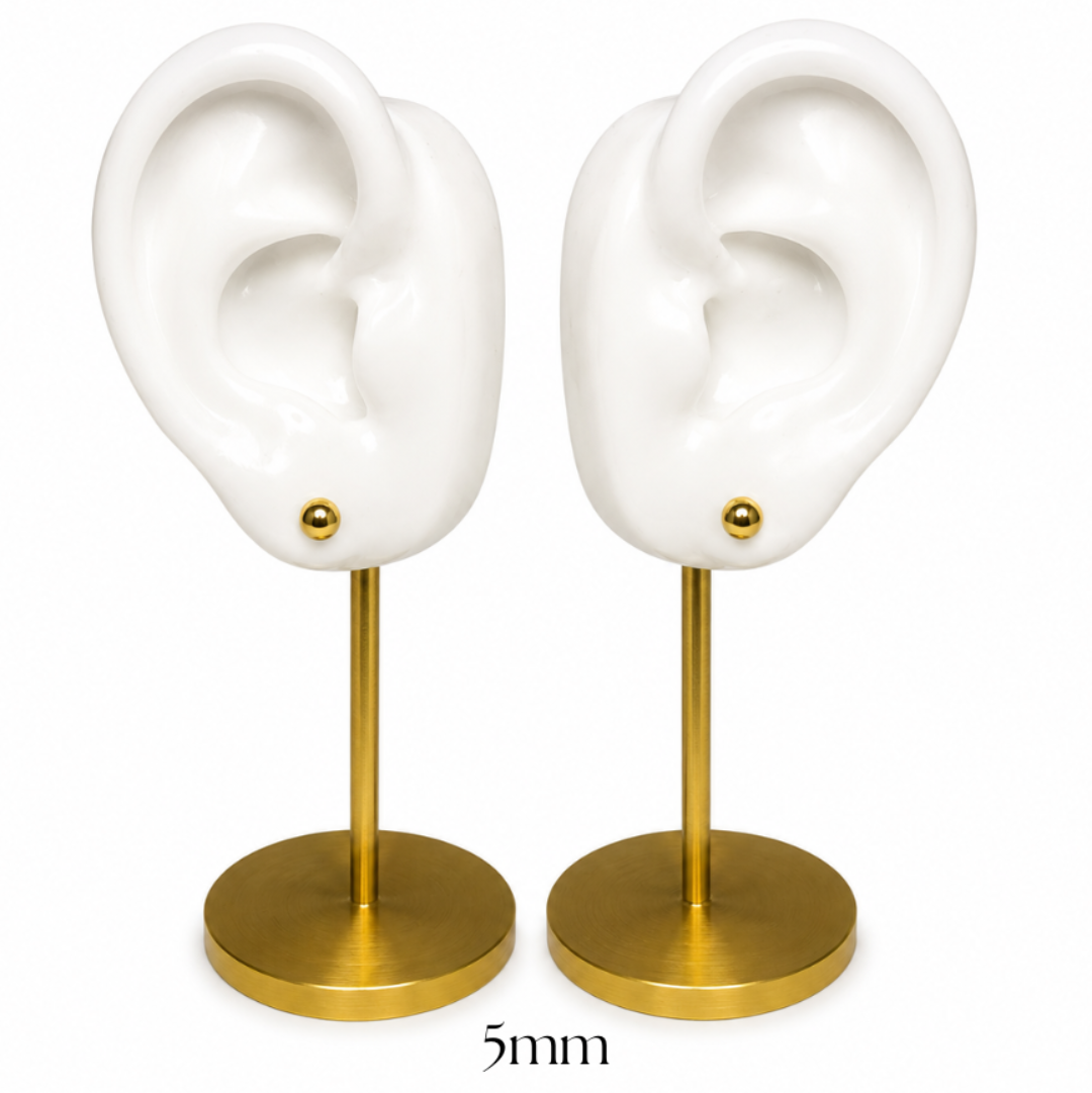 Classic Gold Ball Studs