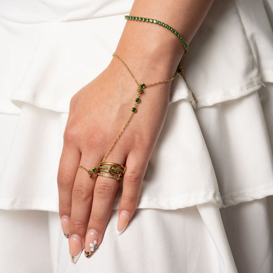 Emerald Luxe Tennis Bracelet